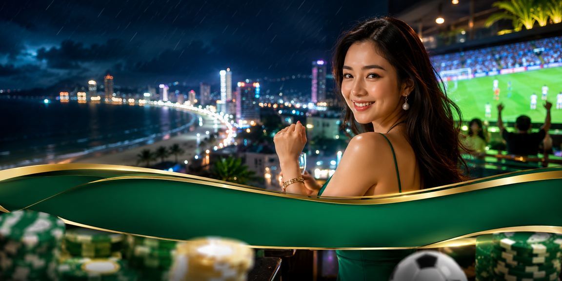 Bãi biển Đà Nẵng về đêm với không khí sôi động khi xem kèo và nhận bonus VIP tại ocp1